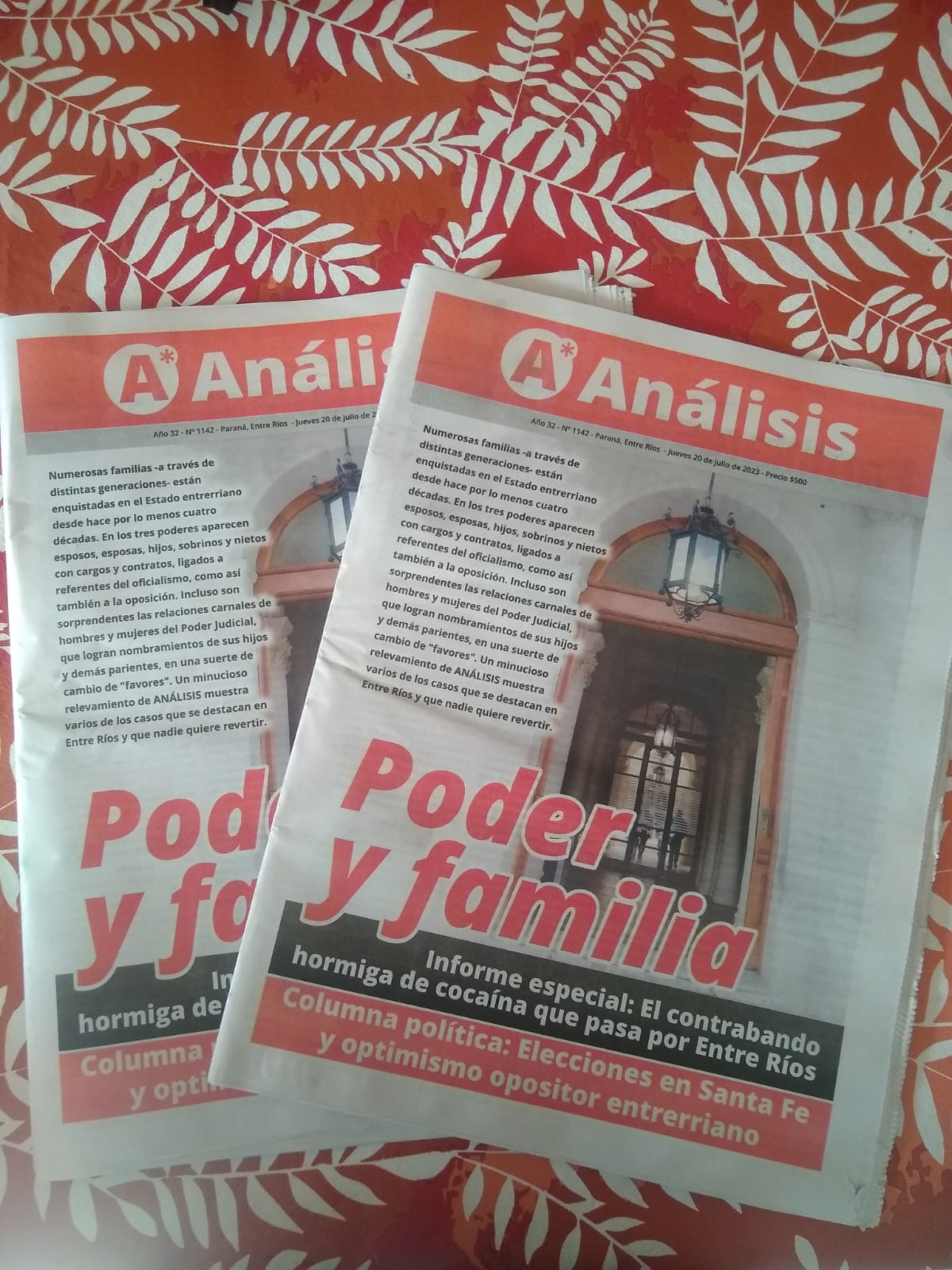 Revista Análisis Digital. 20 de julio de 2023.